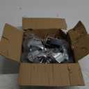 HOLKIE Caster Wheels 3 inch Locking Stem Casters, 3/8" -16 x 1-1/2" (Stem Diameter 3/8", Stem Length 1-1/2") Threaded Stem Casters Swivel Casters Set of 4 Heavy Duty Castors Gray