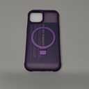 CHAOFEnG Magnetic Compatible with iPhone 13 Case with Stand [Military Grade Drop Tested][Compatible with Magnet] Ring Translucent Slim Hard Back Soft Edge, Purple