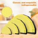 4 Pack Tortilla Sealers, 4-In-1 10"+8"+6"+4" Flour Tortilla Crimper, Quesadilla Maker, Tortilla Press - Make Tacos, Crumpet, Calzones, Burritos - Environmentally Friendly Biodegradable Material (Yellow and black)