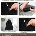 Bluetooth Beanie, Double-Layer Wool Lining Bluetooth Hat Beanie for Men/Women/Teens/Family, 20hrs Playing, Gift Packaging for Christmas Stocking Stuffers Thanksgiving (001-Black)