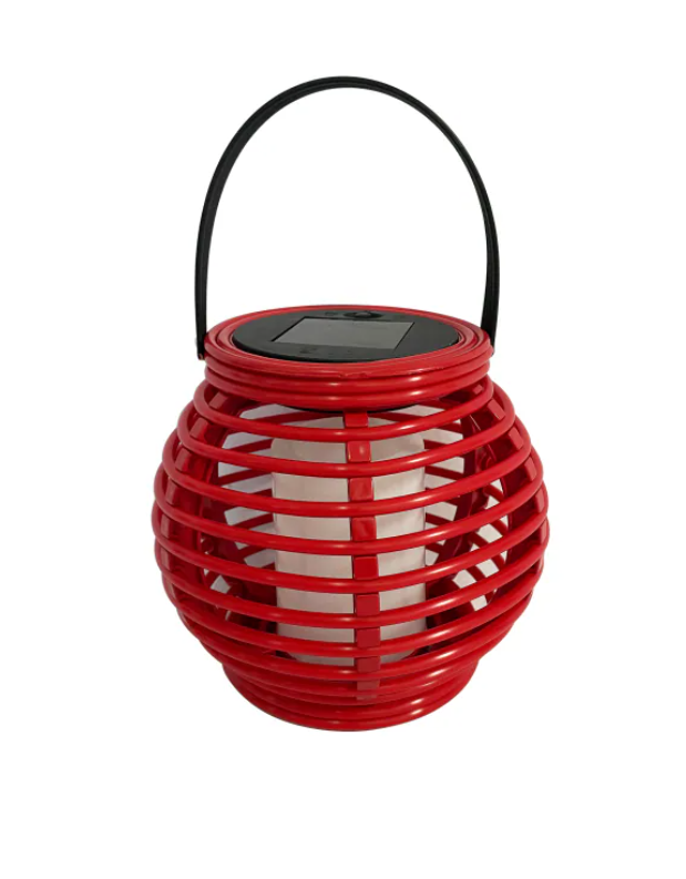 Solar Post Light, Outdoor Solar Deck Fence Lights with Flickering Flame, Waterproof 4x4 5x5 6x6 Solar Lamp Outdoor Garden Decorative Post Top Solar Lights for Fence Deck Porch, Red Color