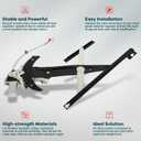 FINDAUTO 741-764 Power Window Regulator fit for 1992-1995 for Honda Civic | Front Right Power Window Regulator With 2 pins Motor Assembly,741-764
