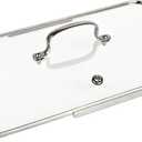 Vayepro Griddle Glass Lid for Lodge 9.5 x 16.75 Inch Cast Iron Rectangular Reversible Grill/Griddle, Clear Pot Cover Accessories, Glass Basting, Keep Warm and Prevent Splashing