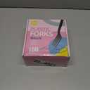 Black Plastic Forks, Disposable Forks Heavy Duty, Heat Resistant Disposable Cutlery for Parties, Picnics, and Everyday Use, Pack of 150