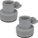 2pcs 1.25" to 1.5" Type B Pool Hose Adapter, Plastic Type B Pool Hose Connector for Filter Pumps
