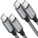etguuds USB C to USB C Cable 3ft, 2-Pack 60W USBC to USBC Cord, Type C to C Charger Cable Fast Charging for iPhone 17 16 15 Pro Max Plus Air, Samsung Galaxy S25 S24 S23, for MacBook/iPad, Pixel