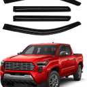 Canvcle Window Visors Rain Guards for 2024 2025 2026 Toyota Tacoma Accessories, Outside-Mount Side Window Wind Deflectors Vent Visors Shades Rainproof 4PCS