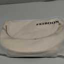 FEIBOON Spacious Nylon Crossbody Bag Bum Bag Handbags Wallets Purses Trendy Shoulder Bag for Women (beige)