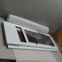 Dog Door for Sliding Glass Door, Adjustable Height 75 3/5" to 80" Sliding Door Pet Door Insert with Screen Design, Suitable for Large Dogs Up to 75 lbs, New