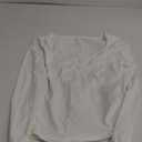 Trendy Queen Womens Going Out Tops Long Sleeve Top Trendy Cute Shirt Y2k Clothing Fall Fashion Clothes 2025 (Large, White)