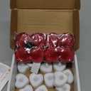 Amagic 1000 Pieces Artificial Rose Petals with 12 Heart LED Tea Lights Candles Kit, Rose Petals and Candles Set for Proposal, Anniversary, Valentine's Day, Special Romantic Night, Wedding Table Decor