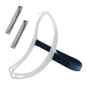 Headgear with Frame Replacement for ResMed Swift FX Nasal Pillows Mask, Comfortable CPAP Mask Head Strap Including Adjustable Silicone Frame & Back Headgear & 2 Strap Wraps