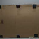 20-inch Round Ottoman Serving Tray - Textured PU Leather Coffee Table Decor, Waterproof Heat-Resistant Large Organizer for Home, Office, Bed & Party Essentials (Tranquil Beige, 20in)