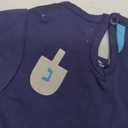 Monica + andy Long Sleeve Tulle Dress, Size 36 Months, Hanukkah Dreidels, 100% Organic Baby Clothes for Girls, Holiday Outfit, Sustainable Super Soft Fabric, Sizes For Kids, Toddler, Infant & Newborn