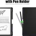 Case for 10.2" Kindle Scribe 2022/2024 Tablet - Slim Lightweight PU Leather Book Folio Cover with Pen Holder & Auto Sleep/Wake, Black