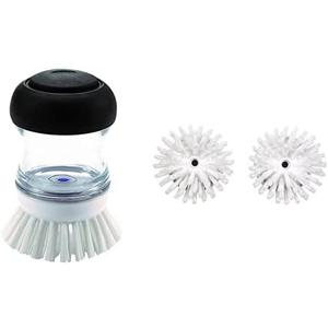 OXO Good Grips Soap Dispensing Palm Brush 09372000746 Good Grips Soap Dispensing Palm Brush Refills, 2-Pack, 1, White