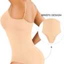 Shapewear Tummy Control for Women Seamless Bodysuit with Adjustable Straps Body Shaper Suits