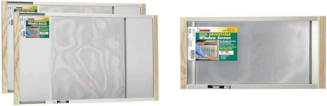 Frost King 2AWS1845 and AWS1037SP Marvin Adjustable Window Screens, 18in and 10in High