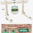 Mini Split Wall Mounting Bracket: Wall Mount Ac Bracket for Outside 9000-36000 BTU Mini Split Air Conditioner with Leveler Universal Ductless AC and Heat Pump Systems Outdoor- Up to 490 LBS
