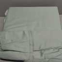 Carressa Linen 100% Egyptian Cotton Queen Sheet Set - 600 Series Hydrangeas Collection Egyptian Cotton Queen Sheets Set (4 PC, Sea Foam), 16" Deep Pocket Sateen Weave Luxury Hotel Bed Sheet (15: Seafoam Green)