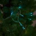 Novelty Lights 50 Feet 100 Bulbs Traditional Incandescent Mini Lights, Teal on Green Wire with 6" Spacing, Commercial Grade and UL Listed for Indoor/Outdoor Use, End-to-End Connectable