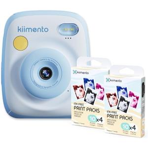 kiimento Ink-Free Instant Print Camera P2 Sky Blue