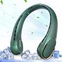 ASNUG Neck Fan,Portable Bladeless Neck Fan, USB Rechargeable Personal Fan, 4000 mAh Battery Operated Wearable Fan, 3 Speeds Adjustable,Faster Cooling, Ultra Quiet, Suitable for Home, Office, Sports