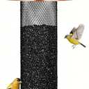 Gtongoko Finch Bird Feeders for Outdoors 2.5 LB Capacity Squirrel Proof Metal Mesh Tube Bird Feeders Thistle & Nyjer Seed Hanging Feeder, Copper, 1 Pack
