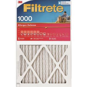 3M Allergen Defense Red Micro Pleated Air Filter, 3 Months, Single Pack, 18x20x1-In.