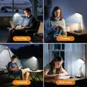 One Fire Battery Operated Lamp, 3600mAh Cordless Lamps Rechargeable Cordless Table Lamp,10 Brightness Rechargeable Lamps Table Lamp, Wireless Battery Lamp Portable Light