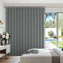 HMYI Interiors Vertical Shades, Fabric Shades for Sliding Glass Doors, Patio Doors & Large Windows for Home or Office, 1 Panel, W100 x L84, Grey
