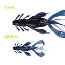 Soft Plastic Fishing Lures,Worm for Bass,Soft Bait,16 Pieces in 8 Colors