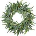 for Front Door 19 inch, Greenery All Season Wreath, Home Decoration for Outdoor Living Room Indoor Wall and Outside Summer All Season Wedding(2PC)