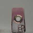 Misscase for iPhone 13 Pro Max Magnetic Glitter Case Compatible with MagSafe,Full Protection Slim Shockproof Anti-Scratch Case with Camera Lens Protector Logo View Dust-Proof Net for Women Pink