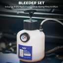 Orion Motor Tech Pressure Bleeder, 2.5L Pressure Brake Bleeder Set with 49.5mm Adapter, 2.6qt Manual Power Brake Bleeder with 500mL Brake Bleeder Bottle Compatible with GM Models Chevrolet Chrysler