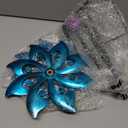 60 Inch Solar Wind Spinner Outdoor - Double-Sided Rotating Colorful Kinetic Wind Spinners for Garden, Yard Decorations Outdoor,Metal Wind Sculptures & Spinners, Wind Art