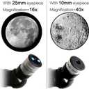 Gskyer Telescope, Telescopes for Adults, 80mm AZ Space Astronomical Refractor Telescope Kids, Adults Astronomy, German Technology Scope