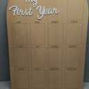 My First Year Photo Board Baby Birthday Picture Frame 12 Monthly Wooden Photo Board 1st Birthday Decorations Baby Gift for Newborn Keepsake(33 x 22 Inch)