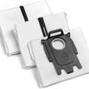 Reusable Dust Bags for Roborock S8 Pro Ultra, S8+, S7 MaxV Ultra/Max Ultra, Q5+, Q7+, Q5 Pro+, Q8 Max+ Robot Vacuum & Auto-Empty Dock Pure, 3 Pack New Version