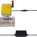 Smart electric valve 1 1/2 inch ball valve Tuya APP smart wifi water valve, 24V electric actuator AC110V-230V power adapter and automatic return setting. Smart timing water valve DN40MM
