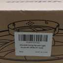 VOLISUN Low Profile Ceiling Fans with Lights and Remote, 19.7in Fandelier Ceiling Fan Flush Mount, 3000K-6500K Smart Bladeless LED Fan Light, White Modern Ceiling Fans with Lights for Bedroom