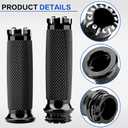 1 Inch/25mm Motorcycle Handlebar Grips Cable Throttle Hand Grips for Harley Touring Softail Dyna Sportster Street Glide Cruisers Choppers