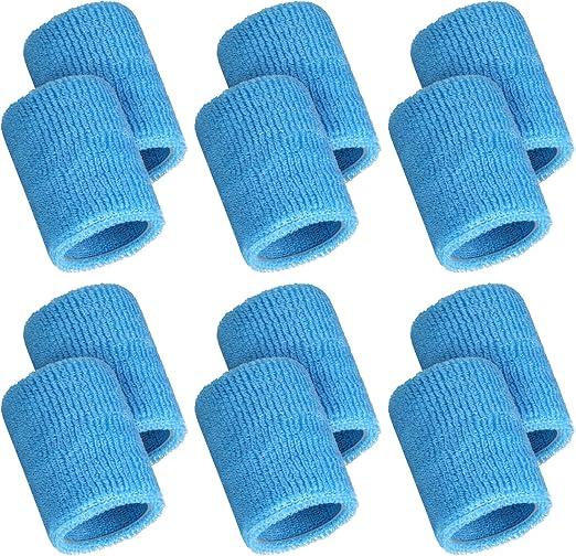 ywmigl 12 Pcs Sports Wristbands Sports Absorbent Wristband Wrist Athletic Sweat Bands