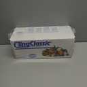 Cling Classic Plastic Wrap 12 in x 2000 ft Food Stretch Film Roll Clear ZipSafe Blade Cutter Easy to Cut Dispenser PVC BPA-Free Microwave & Freezer Safe Seal Home Commercial Use (12" x 2000')