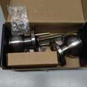 Brushed Nickel Door Knobs Interior,Bath & Bed Privacy Door Knob, Keyless Door Lock Round Doorknobs