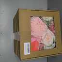 4 x Artificial Cake Flowers, Pink Fake Flowers Silk Peony Roses Flowers with Stems Wedding Bridal Bouquets for Table Centerpieces Floral Arrangement Arch Home Decoration