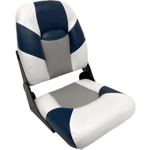 Wise 1461 Baja Series High Back Boat Seat (Brite White / Grey / Midnight)