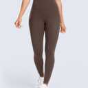 Women's Butt Lifting Leggings Hidden Scrunch Butt Lifting Leggings Seamless High Waisted Workout Yoga Pants (Brown, M)