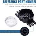 Ignition Distributor Cap and Rotor Kit Compatible with GMC Trucks V6 4.3L Vortec DR475 DR331 D465 D328A DR475T 10452457 10452458