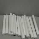Crafjie Foam Cylinders for DIY Crafts and Arts Supplies (0.9 x 10in, 18 Pack), White Polystyrene Foam Rods for Modeling, Craft Supplies, DIY Home Craft Project